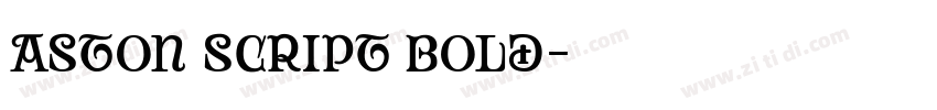 Aston script bold字体转换